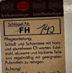 Briefkasten Code